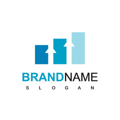 Obraz premium Business Chart Logo For Finance