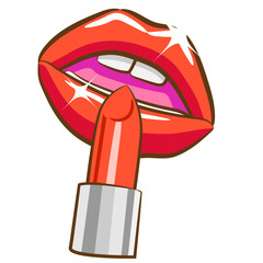 lipstick vector graphic clipart