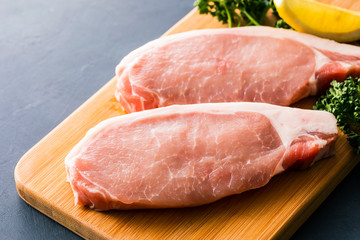 豚ロース　切身　Pork loin thick cut fillet