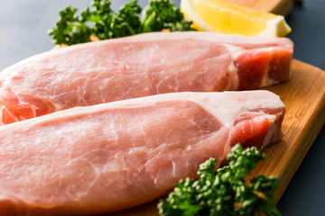 豚ロース　切身　Pork loin thick cut fillet