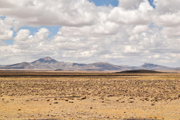 desert and blue sky
