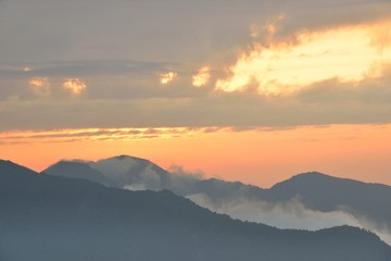 Mountain landscape-Mountain View Resort in the Hsinchu,Taiwan.