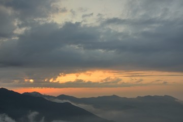 Mountain landscape-Mountain View Resort in the Hsinchu,Taiwan.