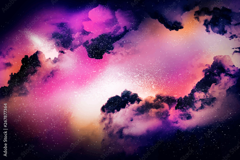 Canvas Prints space galaxy background