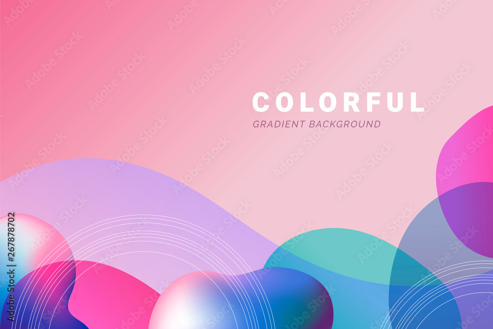 Canvas Prints colorful gradient backdrop
