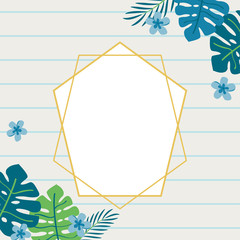 トロピカル　植物　背景