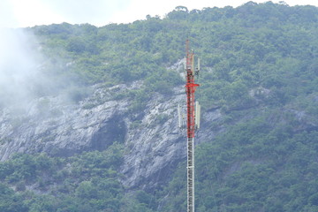 Obraz premium TV, tower communication.