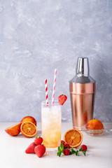 Blood orange cocktail