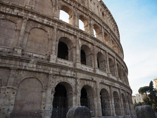 Fototapeta premium Colosseum, World Heritage of Italy With the greatness of the Romans