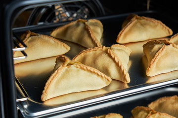 Industrial convection oven for catering. Professional kitchen equipment
