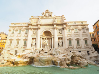 Fontana di Trevi, a popular tourist destination in Italy with beauty and elegance