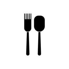 spoon and fork icon design for logo company and element design