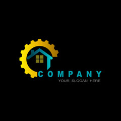 professional workshop logo, home logo, workshop logo, 
