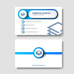 Modern Business card layout template