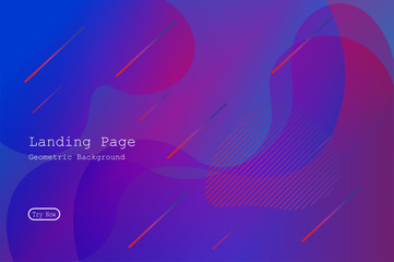 Colorful geometric background with Fluid and liquid shapes composition. Eps10