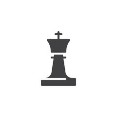 King chess figure vector icon. filled flat sign for mobile concept and web design. Chess piece, king glyph icon. Symbol, logo illustration. Pixel perfect vector graphics