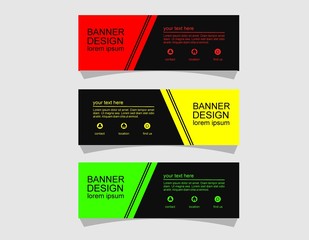 Modern banner design