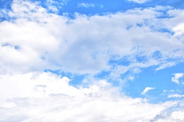 Blue sky and Cloud texture and background.