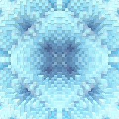 Cube 3d extrude symmetry background,  repeat geometry.