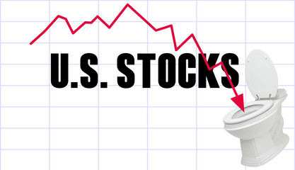 US Stocks crash and plummet into the toilet