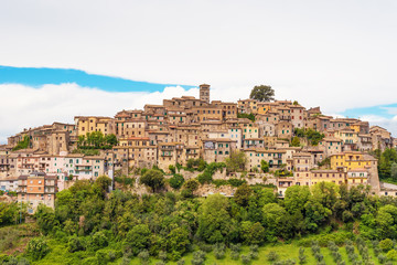 Casperia (Italy) - A delightful and quaint medieval village in the heart of the Sabina, Lazio region, during the spring