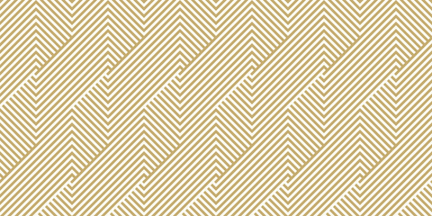 Achtergrondpatroon naadloze geometrische Golf abstracte gouden luxe kleur vector.