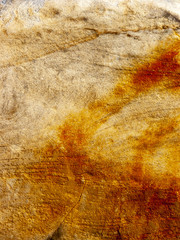 Typical detail of an ancient Italian house wall, made of hand-carved river stones.