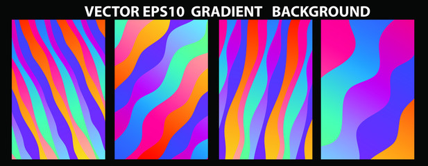 Vector EPS 10 illustration Gradient Background Texture. Template for design, banner, flyer, business card, poster, wallpaper, brochure, smartphone screen, mobile app