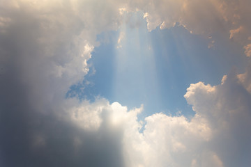 Fototapeta na wymiar Sun and clouds.