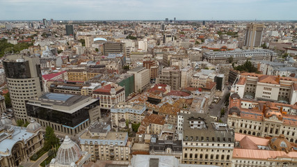 Fototapeta premium Aerial View of Bucharest downtown