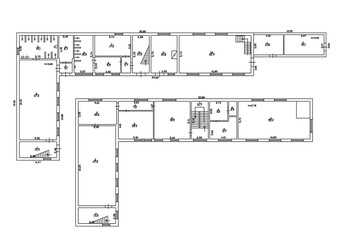 Floor plan 2d. Black&white floor plan. Floorplan. Blueprint.
