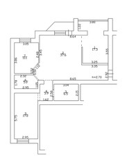 Floor plan 2d. Black&white floor plan. Floorplan. Blueprint.