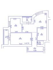 Floor plan 2d. Black&white floor plan. Floorplan. Blueprint.