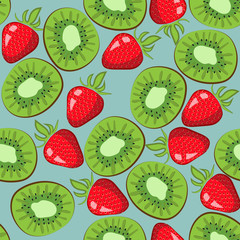 Strawberry and Kivi pattern