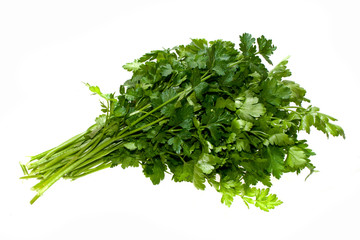 parsley isolated on white background