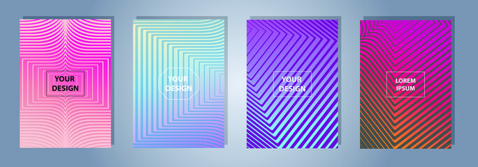 A4 format colorful gradient modern cover design. Geometric shapes and lines. Background for banner, flyer, business card, poster, wallpaper, brochure