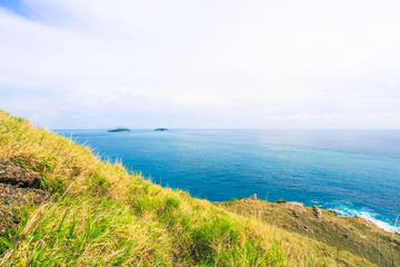 View of the Andaman Sea at the Cape, Krating Mountain, Rawai, Phuket, Thailand