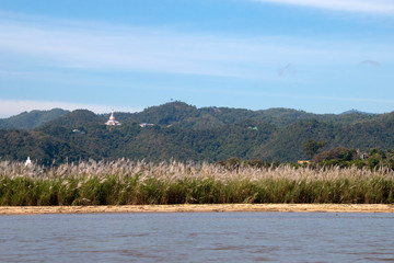 Tha Ton Thailand, remote chedi and wat along the Kok river