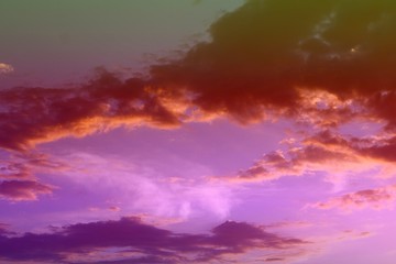 amazing colorful sun colored clouds in the sky for using in design as background.