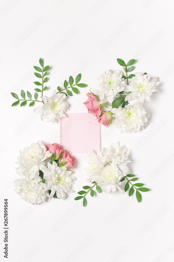 Wall mural Romantic floral background