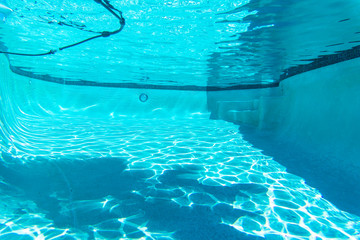 underwater empty swimming pool