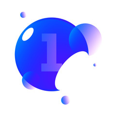 Cosmic font badge art gradient shadow numbers ampersand round design letters bubble reflect