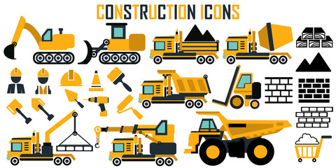 construction vector icons.