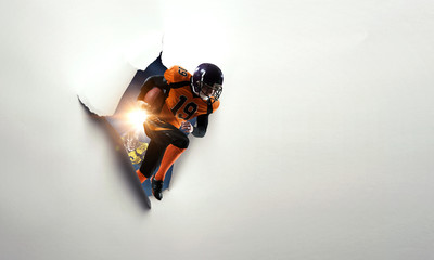 Paper breakthrough hole effect and american football