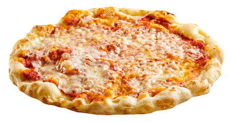 Fresh Italian Margherita pizza with mozzarella