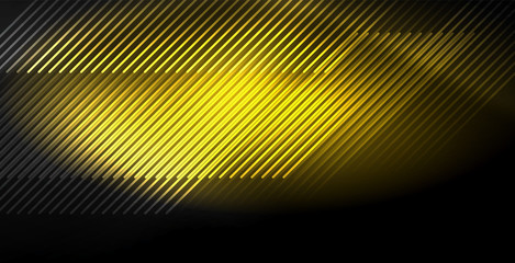 Neon color abstract lines