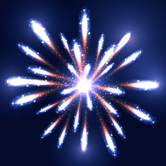 Fototapeta premium holiday fireworks on a dark background