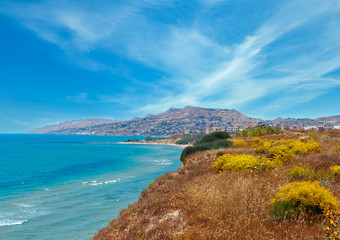 Sea bay in Torre di Gaffe, Agrigento, Sicily, Italy