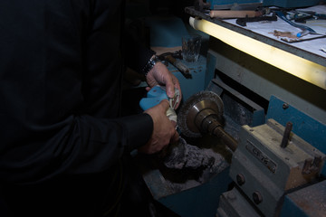 Custom designed shoes by shoemaker