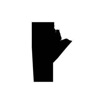recommend clip art: Map Of Manitoba. Vector illustration